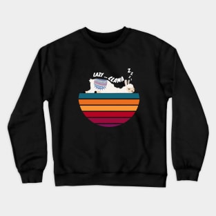 lazy llama zzzzz funny llama Crewneck Sweatshirt